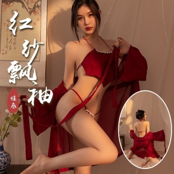 情趣内衣性感汉服大码斤古风纯欲肚兜诱惑激情新款宫廷风古典套装
