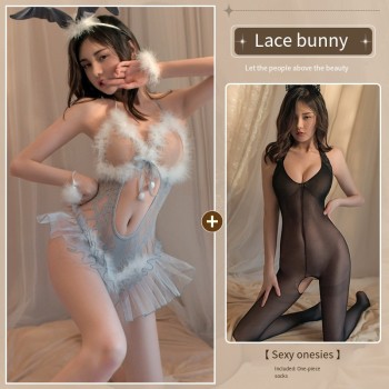 情趣内衣服性感网衣诱惑睡衣蕾丝大码免脱情趣套装性感制服RHM