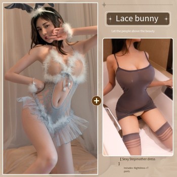 情趣内衣服性感网衣诱惑睡衣蕾丝大码免脱情趣套装性感制服RHM
