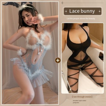 情趣内衣服性感网衣诱惑睡衣蕾丝大码免脱情趣套装性感制服RHM