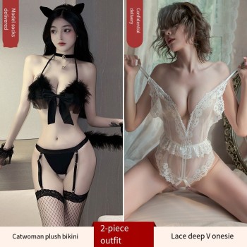 性感情趣内衣猫咪诱惑制服小胸调情火辣床上睡衣激情午夜魅力套装