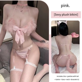 猫咪情趣内衣睡衣可爱女仆制服诱惑qqny角色扮演三点激情套装用品