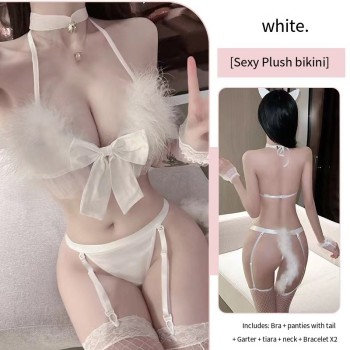 猫咪情趣内衣睡衣可爱女仆制服诱惑qqny角色扮演三点激情套装用品