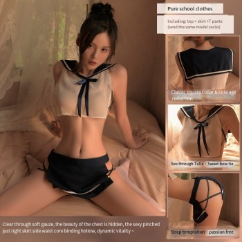 性感情趣内衣校园jk制服诱惑午夜魅力睡衣床上调情衣服装激情套装