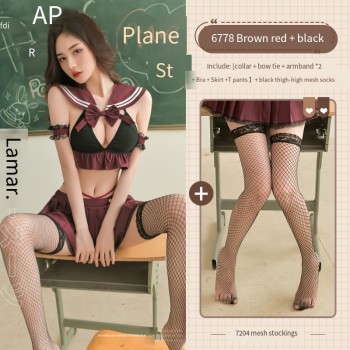 霏慕 甜辣学姐JK制服分体装6778情趣内衣角色扮演纯情学生  60/箱
