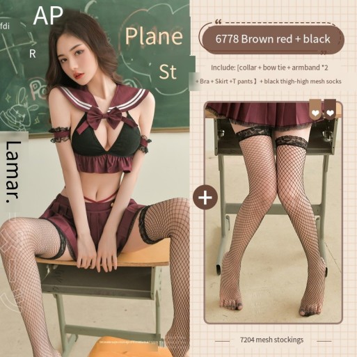 霏慕 甜辣学姐JK制服分体装6778情趣内衣角色扮演纯情学生  60/箱