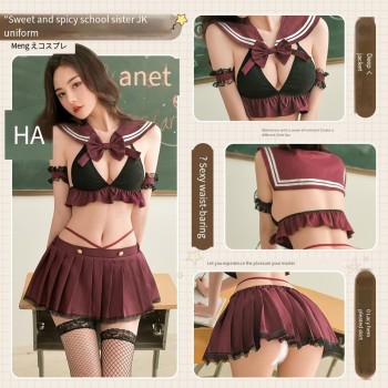 霏慕 甜辣学姐JK制服分体装6778情趣内衣角色扮演纯情学生  60/箱