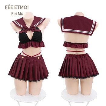 霏慕 甜辣学姐JK制服分体装6778情趣内衣角色扮演纯情学生  60/箱