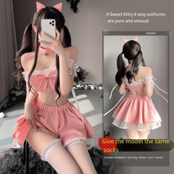 猫咪情趣内衣猫女郎制服套装cosplay二次元小猫2023新款m衣服角色