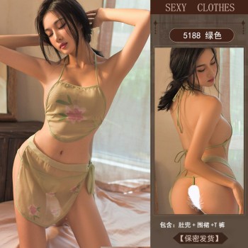 Sexy pajama belly temptation ancient style free Hanfu
