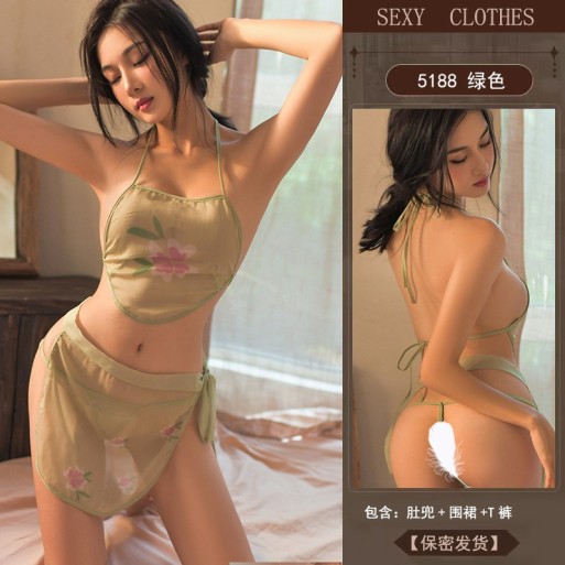 Sexy pajama belly temptation ancient style free Hanfu