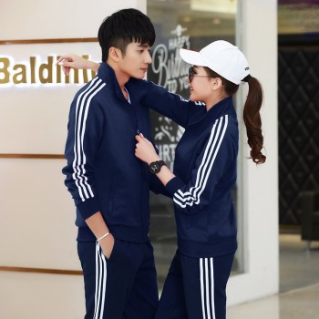 运动套装男春秋卫衣户外跑步休闲两件套青年男女情侣装外套衣服潮