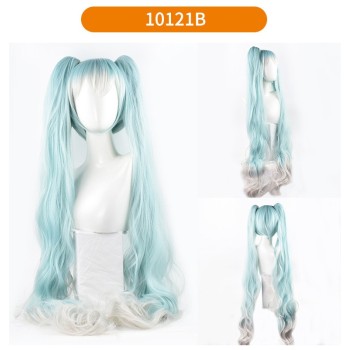 【漂艺】初音未来假发 cosplay假发VocAloid水蓝色Miku高温丝假发