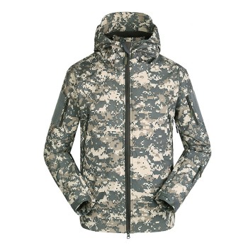 ESDY户外迷彩冲锋衣工作服批发 软壳迷彩服 男冬季登山服