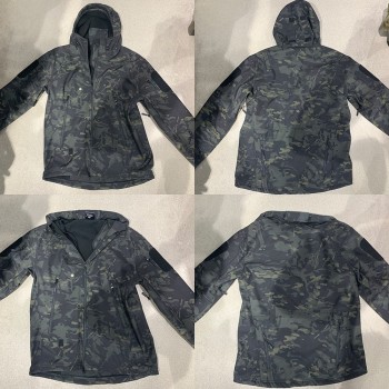 ESDY户外迷彩冲锋衣工作服批发 软壳迷彩服 男冬季登山服