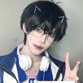 假发男短发日系cos正太万用少年假毛自然逼真蓬松男生日常全头套