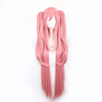 动漫假发 终结的炽天使cosplay克鲁鲁采佩西女王烟粉色虎口夹假发