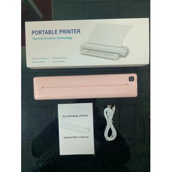 A4 Office Printer Portable Mini ink-free thermal paper Photo label mini printer