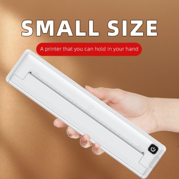 A4 Office Printer Portable Mini ink-free thermal paper Photo label mini printer